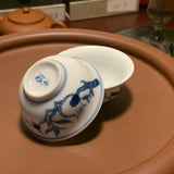 Early 2000s Qinghua Pomegranate Gaiwan set