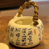 Jingdezhen porcelain 190mL calligraphy teapot