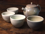 Handmade Soda-GlaZed Teapot and Cups