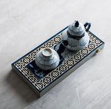 Handmade Elegant Vintage-style Tea Tray, 400mL