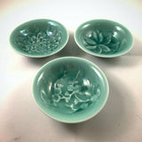 Celadon Relief Cups