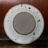 White pitted glaze saucer (coaster)