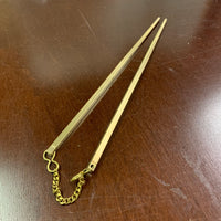 Brass Chopsticks and Cattail Fan