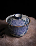 Peony Gaiwan, 160mL and Peony Teacups, 80mL