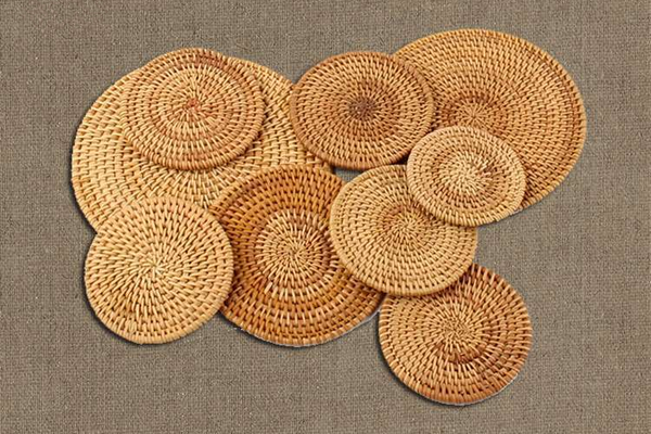 Bamboo rattan coaster